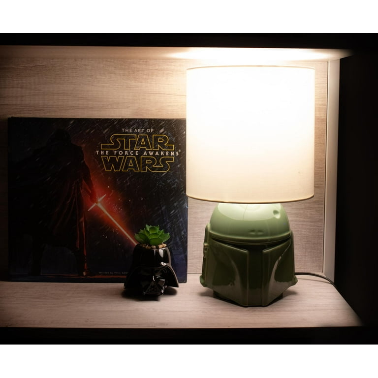 Star Wars Boba Fett Helmet Table Lamp 14 Inches Tall Walmart
