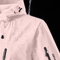 thumbnail image 6 of LYSMORA Mens Waterproof Hooded Rain Jacket Adjustable Cuff Hem Multi Zipper Pockets Lightweight Hiking Outdoor Windbreaker Coat, 6 of 8