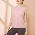 thumbnail image 6 of ZyeKqe Women's Workout Tops Sleeveless Yoga Tops Quick Dry Running T-Shirt Loose Tank Crop Tops, 6 of 7