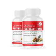 (2 Pack) Official Okinawa Flat Belly Tonic, BHB Ketones for Men and Women, 60 Day Supply