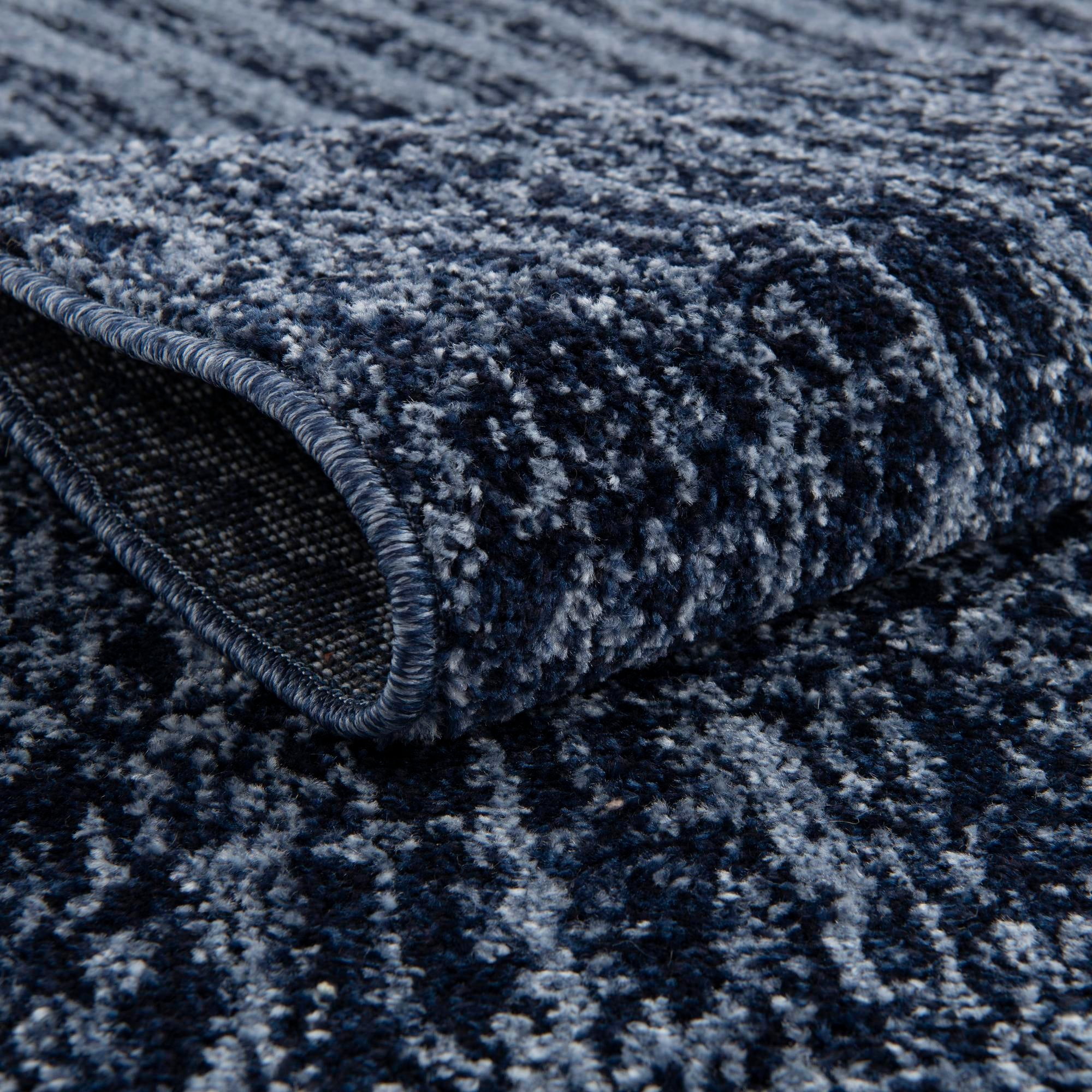 Rugs.com Angelica Collection Rug – 3' x 5' Blue Medium Rug Perfect For Entryways, Kitchens, Breakfast Nooks, Accent Pieces
