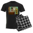 thumbnail image 6 of CafePress - Sock Monkey Steampunk Scientist Men's Dark Pajamas - Men's Dark Loose Fit Cotton Pajama Set, 6 of 7