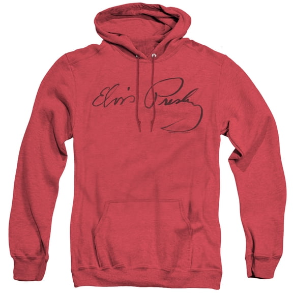 Elvis Presley Signature Sketch Adult Heather Hoodie Sweatshirt