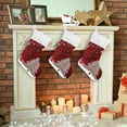 thumbnail image 7 of Coolnut Christmas Stocking Personalized Christmas Tree Large Candy Stocking Hanging Gift Xmas Stockings Decoration 1 PC for Family Holiday Party Ornaments Decor Fireplace, 7 of 7