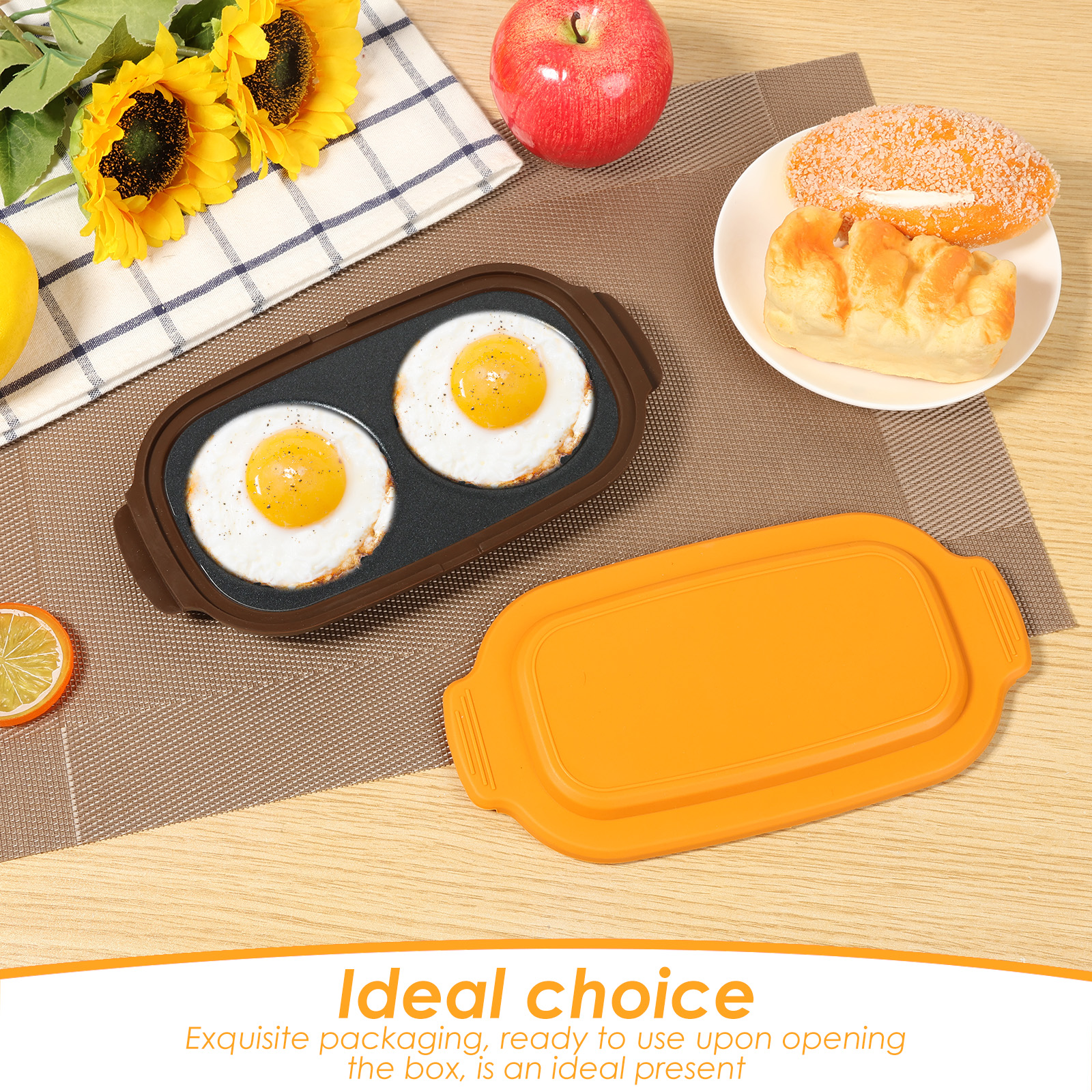 Microwave Egg Cooker Microwave Egg Poacher, Fried Egg Maker,Multi-Use microwave egg maker for Breakfast Sandwiches,Save Time,Portable for Home,Travel,Gifts(yellow)