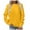 Yellow_2, variant on Towmus Solid Sweatshirt Pullover for Women Long Sleeves Color Tunic Tops Crewneck Hoodless Tunic Tops Casual Sweatshirt