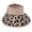 Pink, variant on Women's Leopard Print Straw Sun Visor, UPF 50+ Sun Hats for Women with Bow, Adjustable Fit PinkOne Size