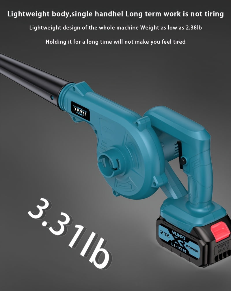 DGB Yunxi Cordless Leaf Blower, Handheld Battery Powered Blower for Lawn Care, Patio and Yard Cleaning