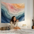 thumbnail image 3 of Coastal Wildflower Tapestry, Flower Field Landscape Tapestries Wall Blanket, Preppy Beach Floral Wall Hanging Decor for Teen Girl Women Home Living Room Bedroom, 3 of 5