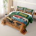 thumbnail image 3 of Erosebridal Bear RV Car Twin Quilt Set, Tropical Happy Camping Twin Coverlet Set for Boys and Girls, 2pcs, 3 of 7