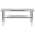 thumbnail image 1 of 24" X 48" AmGood Stainless Steel Work Table | NSF Metal Prep Table | Commercial & Residential Kitchen Laundry Garage Utility Bench, 1 of 5