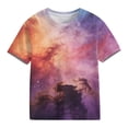 thumbnail image 4 of Fnooota Girls T Shirts, Short Sleeve Crew Neck Printed Soft Summer Tops Multicolor Size 7-8 T, 4 of 7