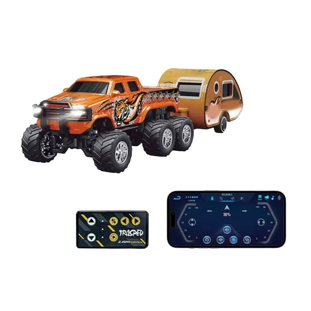 1/64 Rc Car Mini 2.4G Off-road High-Speed 6-wheel Alloy Remote Control Car