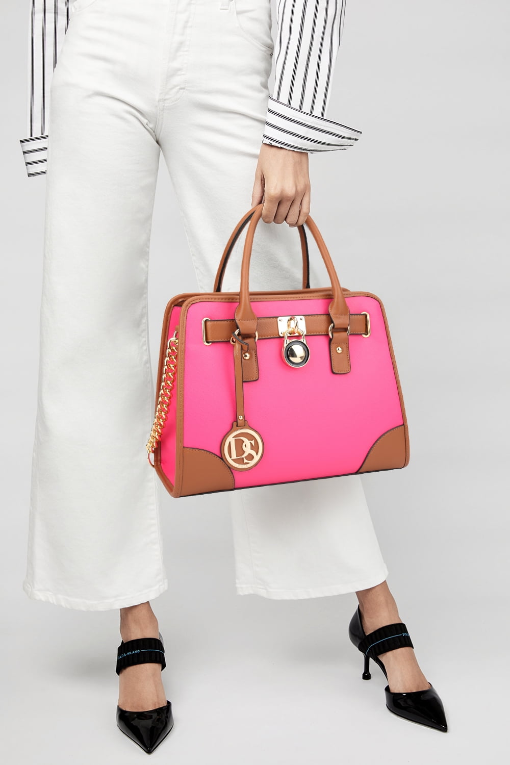 Dasein Women Handbags Top Handle Satchel Purse Shoulder Bag Briefcase Hobo Bag Set 2pcs