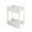 White, variant on Black Plastic Two Tier Vanity Storage Tray Rack With Drain Hole For Bathroom Kitchen Countertop Organizer