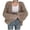Khaki_001, variant on SUXIAN Lightweight Cardigan Balloon Sleeve Jacket Spring Autumn Small Shirt Loose Solid Sweater Cardigan for Women