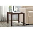 thumbnail image 2 of (2 pack) Mainstays Parsons End Table, Canyon Walnut, 2 of 7