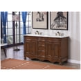 thumbnail image 3 of Elegant Lighting VF-1048-VW Windsor 60" Free Standing Double Basin Vanity Set - Wood, 3 of 7