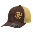 thumbnail image 2 of Ariat 1596502 Mens Logo Offset Flex Fit One Ten Ball Cap, Brown, 2 of 3