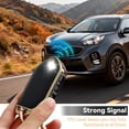 thumbnail image 4 of Key Fob Cover Compatible with Kia Telluride Sorento K4 K5 EV5 Sportage Carnival GT-Line Soft TPU Leather Keychain Case Holder Protector,Black, 4 of 7