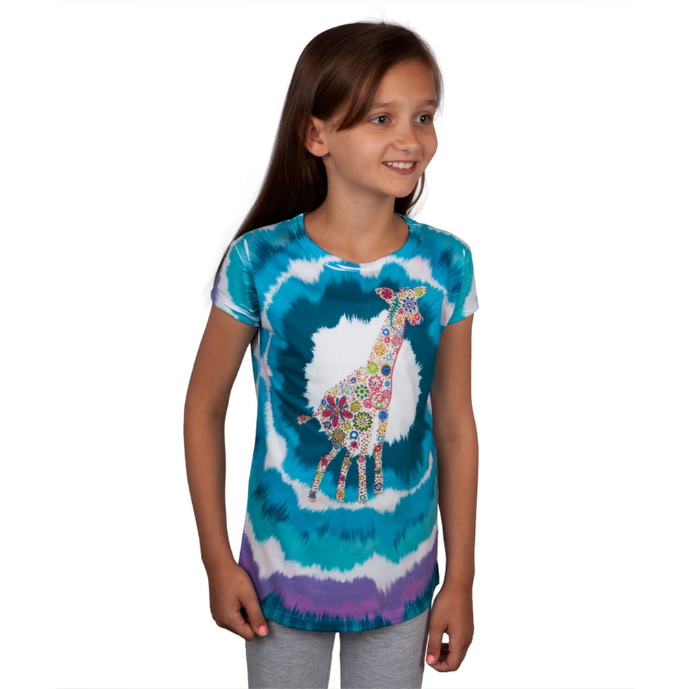 SySea - Giraffe Print Graphic Short Sleeve T-Shirt Plus Size Women Tops