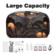 thumbnail image 3 of Bats USB Travel Organizer Case Small for Electronic Devices - Oxford Cloth Waterproof Travel Cord Charger Organizer 5.9x9.44x3.14 in, 3 of 6