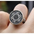 thumbnail image 5 of Roarsilver Seal of Solomon-Star of David Ring-Handmade Mens Ring-Signet Ring Mens-Jewelry Gift For Mens-Silver Rings for Men | 6.5, 5 of 6