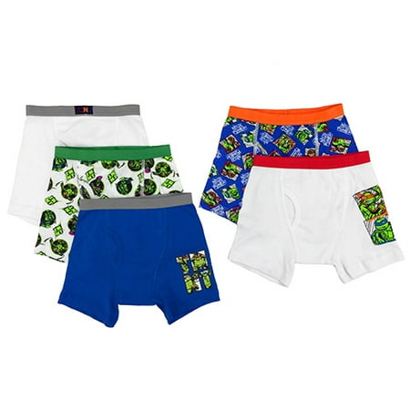 Teenage Mutant Ninja Turtles 5 Pack Boys Boxer Briefs