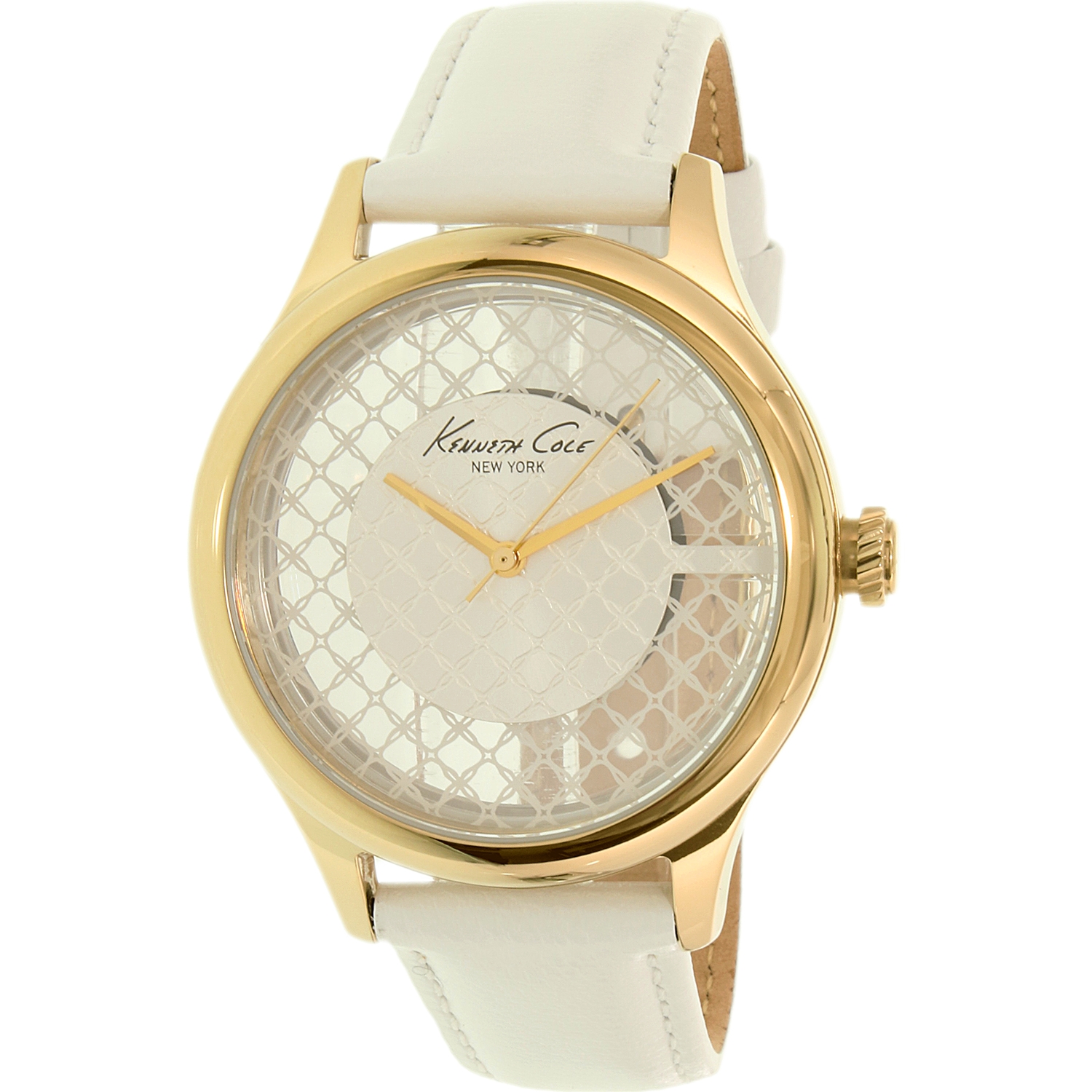 Cole Women's New York 10026008 White Leather Quartz Fashion Watch Walmart Canada