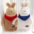 thumbnail image 3 of Hot Water Bottles, Rubber Hot Water Bottle with Removable Cartoon Rabbit Plush Cover Hand Warmer, 3 of 5