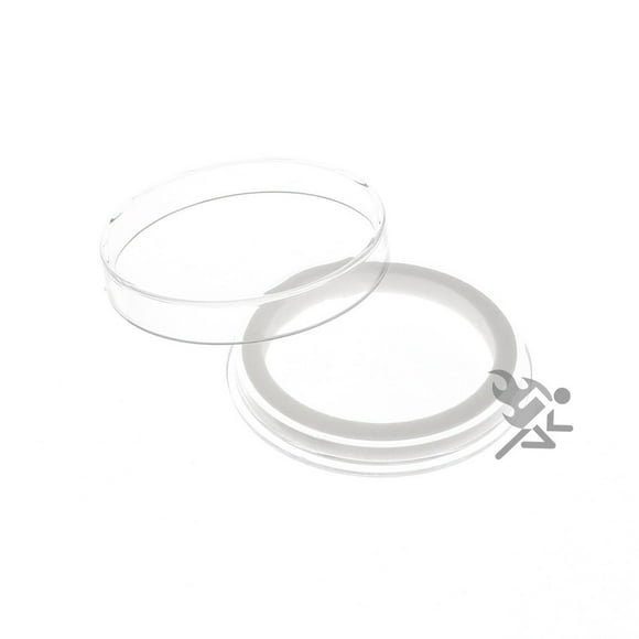 Air-Tite High Relief 40Mm White Ring Coin Capsules For 2Oz Elemetal Rounds 5 Pack