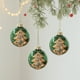 thumbnail image 5 of 3.14in Green Glossy Christmas Ball With Gold Powder High End Electroplating Ball Pearlescent Hand Painteds Patterns Christmas Tree Decoration Arrangement, 5 of 6