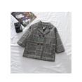 thumbnail image 2 of SAYOO Toddler Boys Winter Coat Long Sleeve Button Warm Wool Overcoat Causal Jacket Outwear, 2 of 9