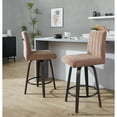 thumbnail image 4 of LumiSource Hank 26" Fixed-Height Counter Stool - Set of 2, 4 of 10