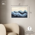 thumbnail image 5 of Waverly Blue Abstract Wall Art Canvas Wall Art by Art Remedy, White Floater Frame, 25" x 17", 5 of 7
