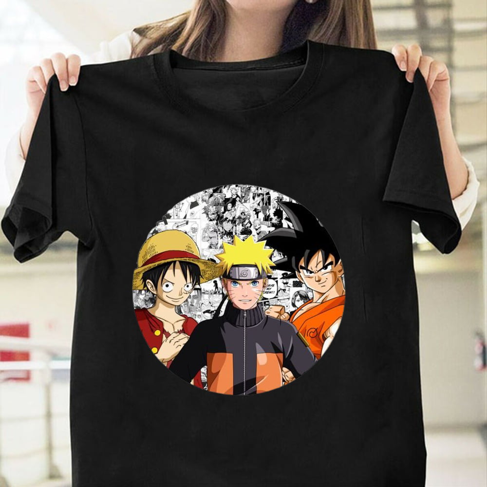 Funny anime T-shirt Naruto Japanese cartoon 