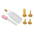 thumbnail image 1 of Pet Nursing , Convenient Easy To Carry Small Pet Nurser Bottle Practical  For Squirrel For Kittens For Puppy For Feeding White + Pink,Brown + Pink,Brown + Blue, 1 of 8