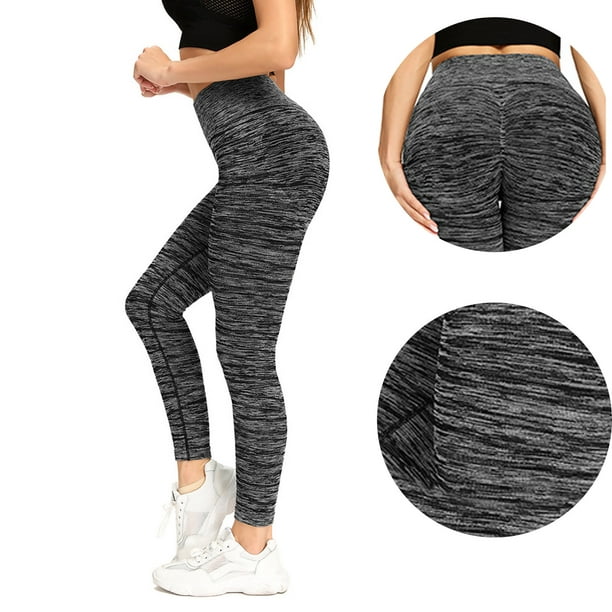 Yoga Pants for Women High Waist Tummy Control Solid Color Slimming
