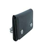 No Boundaries Mens Two Snap Chain Wallet Black