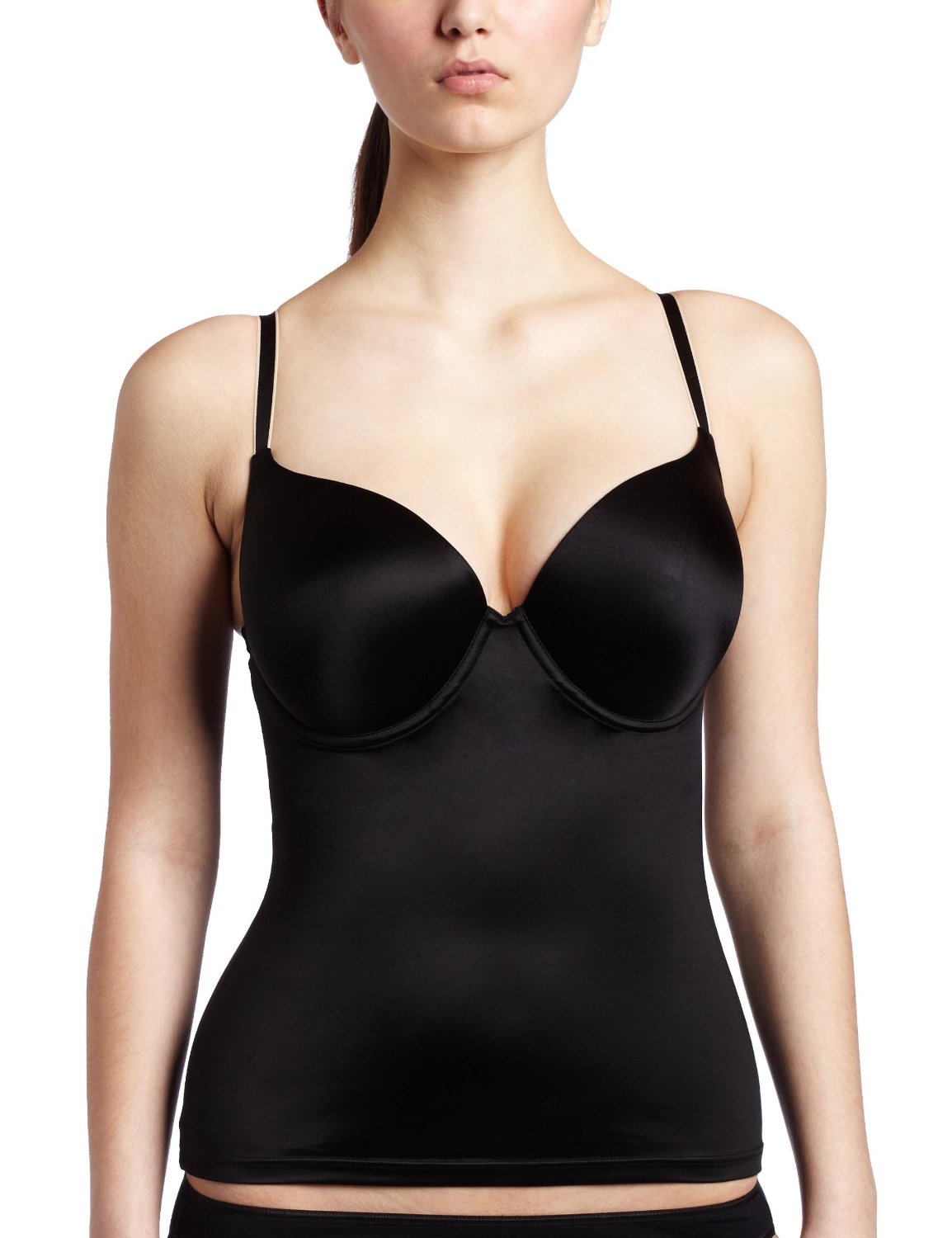 Flexees Womens Decadence Custom Lift Camisole 38B Black/Latte Lift 