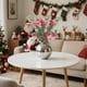 thumbnail image 5 of Esquejes Navideños de Agujas Blancas de 25 Cm, Ramas de Plástico Rojo | Aspecto Escarchado | Tallos Flexibles para Decoración Navideña, Coronas, Centros de Mesa y Arreglos Florales de Mesa., 5 of 6