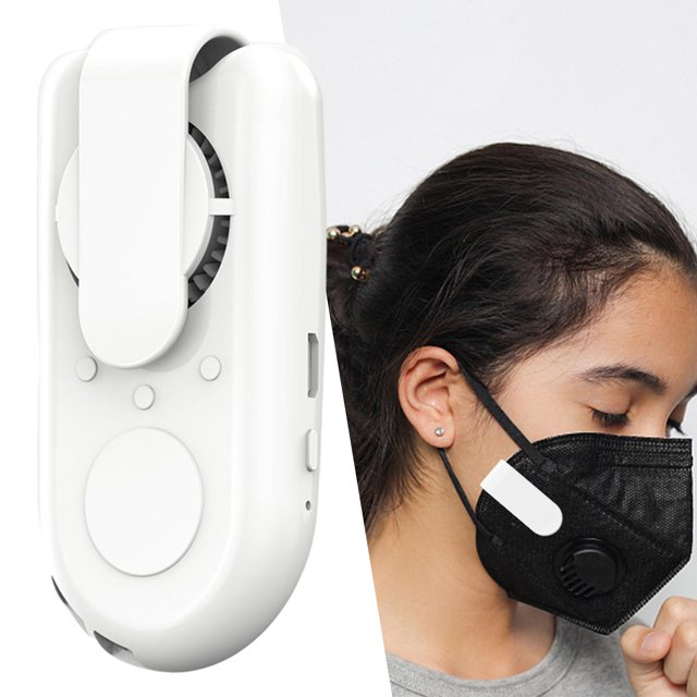 Ventilador eléctrico para exteriores para enfriamiento de mascarilla USB crea una purificadora de aire portátil que facilita Macarena Ventilador de cubierta facial
