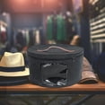 thumbnail image 1 of Caja de almacenamiento para sombreros de fieltro con tapa, contenedor de almacenamiento para dormitorio, portátil, gruesa y duradera, ligera, a prueba Negro S, 1 of 10