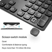 Samovi Wireless Number Pad, Portable Numeric Keyboard, 36-Keys, USB-C Rechargeable, Bluetooth Numeric Keypad Numpad for Data Entry, Compatible with Laptop, Mac, iMac, Tablet, PC Desktop