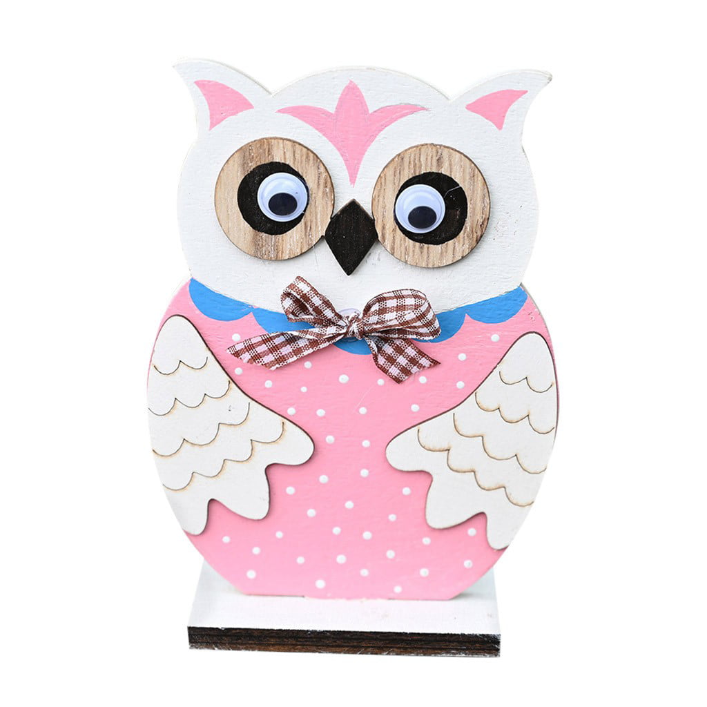 Friends Gather Here Colourful Owls Figure Home Decor Ornament Gift NEW Blossom 