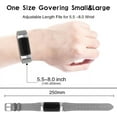 thumbnail image 3 of XiHAMA Leather Bands Compatible with Fitbit Charge 4/Charge 3, Replacement Accessories Wristband Straps for Women, 3 of 5
