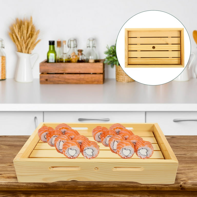 Wooden Sushi Tray Japanese Style Sushi Case Sushi Display Tray