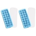 thumbnail image 2 of CRCMURE Ice Cube Mold 24 Cubes Silicone Ice Tray Silicone Ice Cubes Tray For Freezer Jelly Cubes Tray（2pc）, 2 of 7
