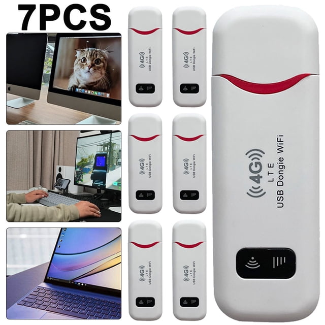 7 Uds Enrutador LTE Inalámbrico Tarjeta 4G 150Mbps Módem USB Dongle Hotspot