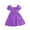 Purple, variant on Ulitacool Toddler Girl Dress 2-3 Years Dresses Sleeves Short Sleeved Pleated Polka Dot Princess Dress Summer Beach Dress Trend Girl Clothing Blue